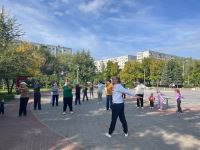 Проведение уличной зарядки в Дзержинском районе Волгограда